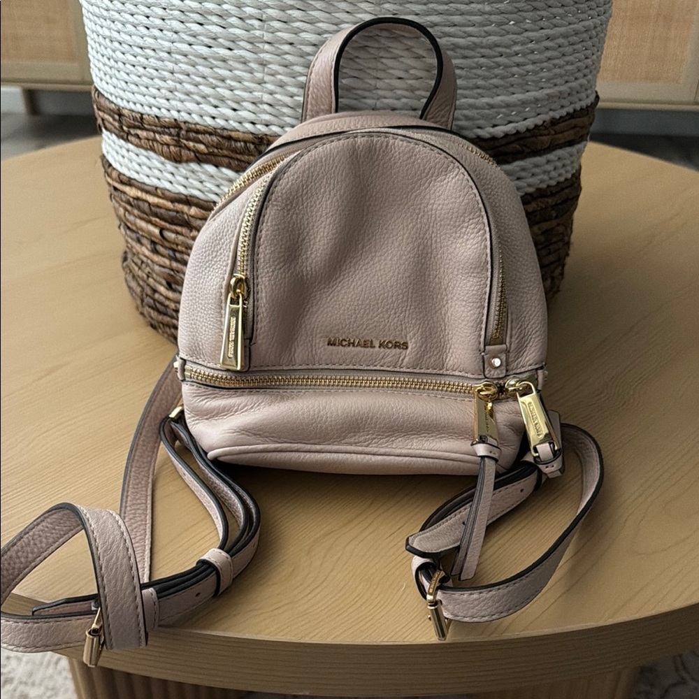Michael Kors Blush Leather Mini Backpack